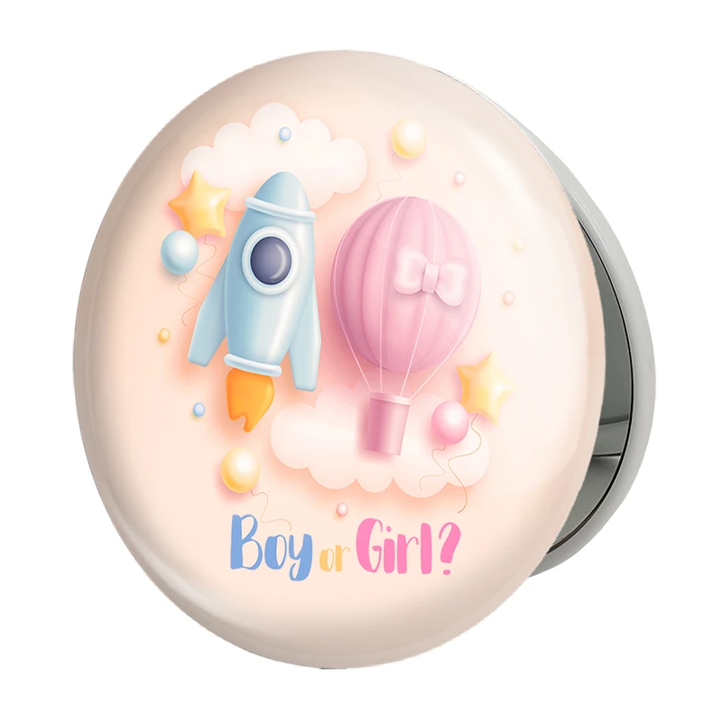 آینه جیبی خندالو طرح تعیین جنسیت مدل تاشو کد 10960 