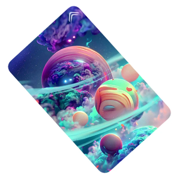 استیکر کارت طرح فضا مدل CAC564-K-G1-163