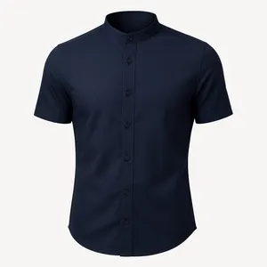 پیراهن آستین کوتاه یقه دیپلمات مردانه مدل رادمان کد SORM