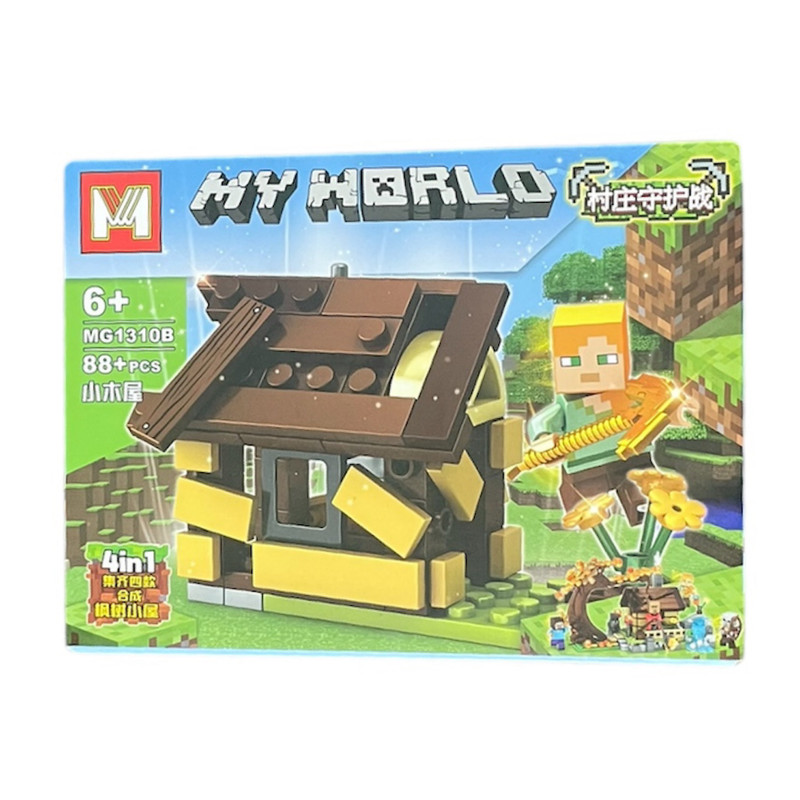 ساختنی مدل ماینکرافت ۸۸ قطعه my world