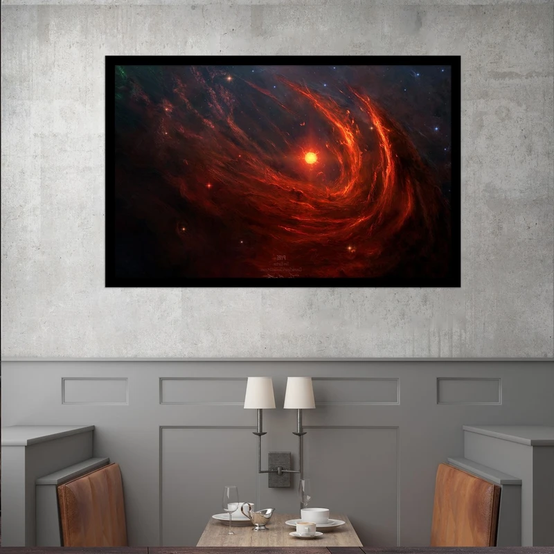 تابلو بکلیت طرح خورشید و کهکشان مدل B-S4475