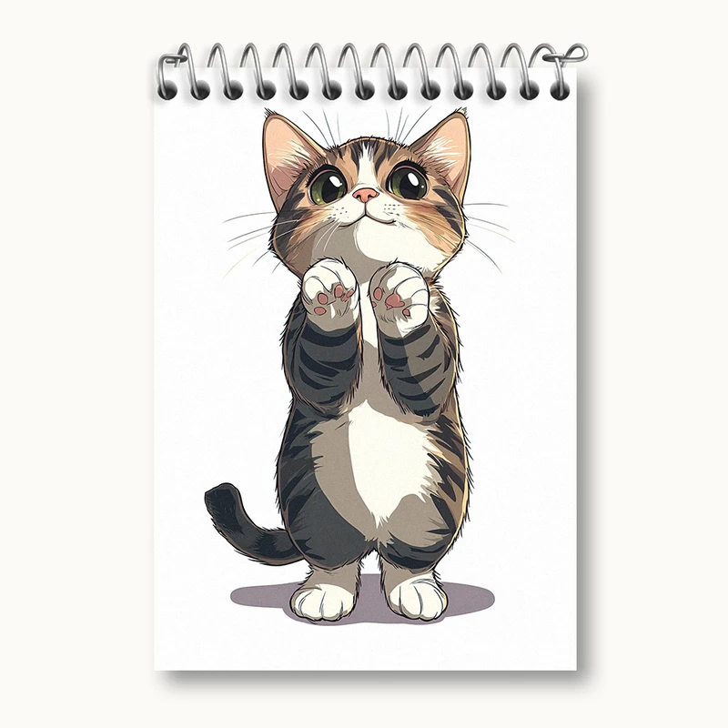 دفتر یادداشت 50 برگ خندالو طرح گربه ی بامزه کد N5360