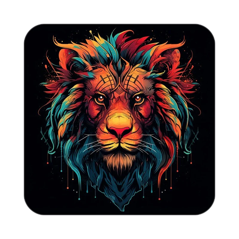 زیر لیوانی کاکتی طرح شیر مدل mp23252