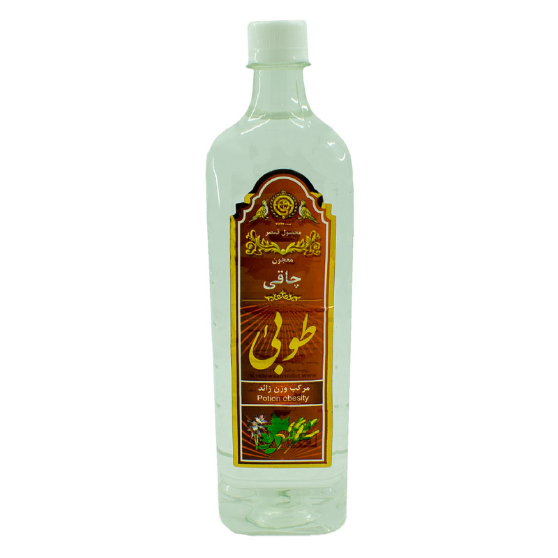 عرق معجون چاقی گلاب طوبی - 1 لیتر بسته 9 عددی