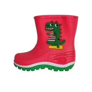 چکمه دخترانه پایون مدل داینا طرح دایناسور برجسته کد 15-P