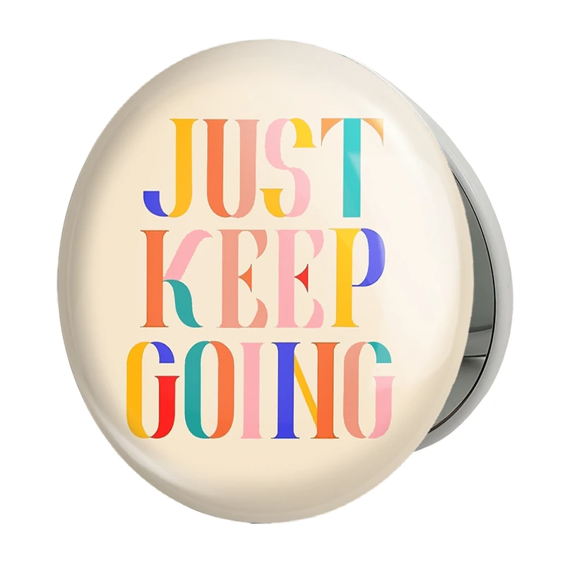 آینه جیبی خندالو طرح جملات انگیزشی مدل تاشو کد 24828 