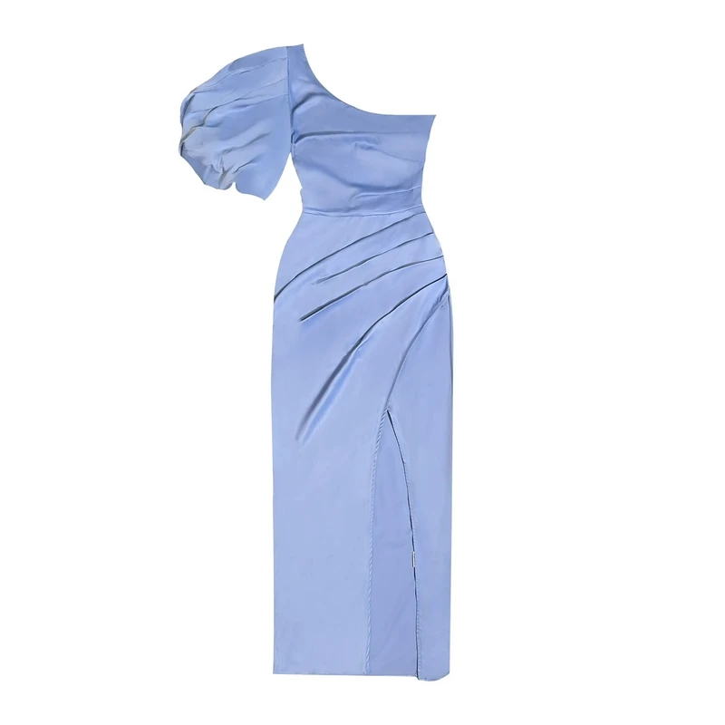 پیراهن یقه رومی زنانه شین مدل پرستو