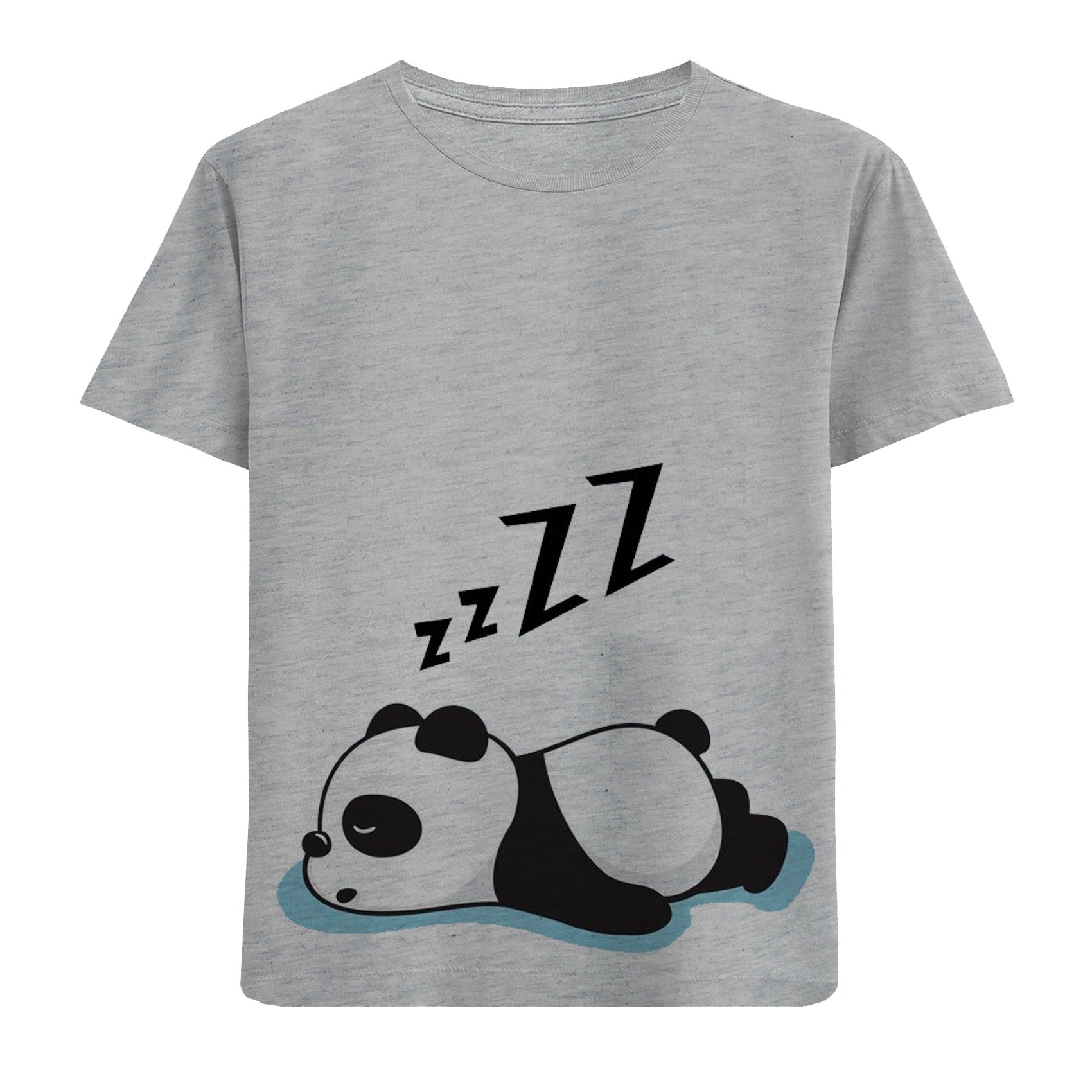 تی شرت آستین کوتاه بچگانه مدل پانداخوابالو F664