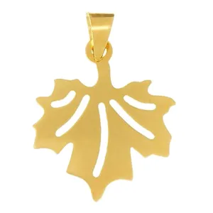 آویز گردنبند طلا 18 عیار زنانه قیراط طرح برگ کد GH4551