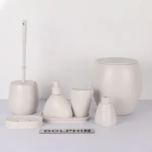 ست سرویس بهداشتی 7 پارچه دلفین مدل FN-714-Cream