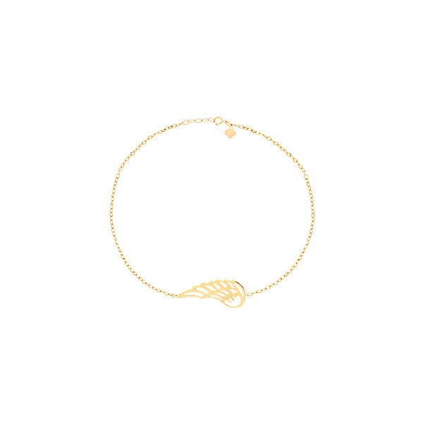دستبند طلا 18 عیار زنانه ماوی گالری مدل پر لیزری