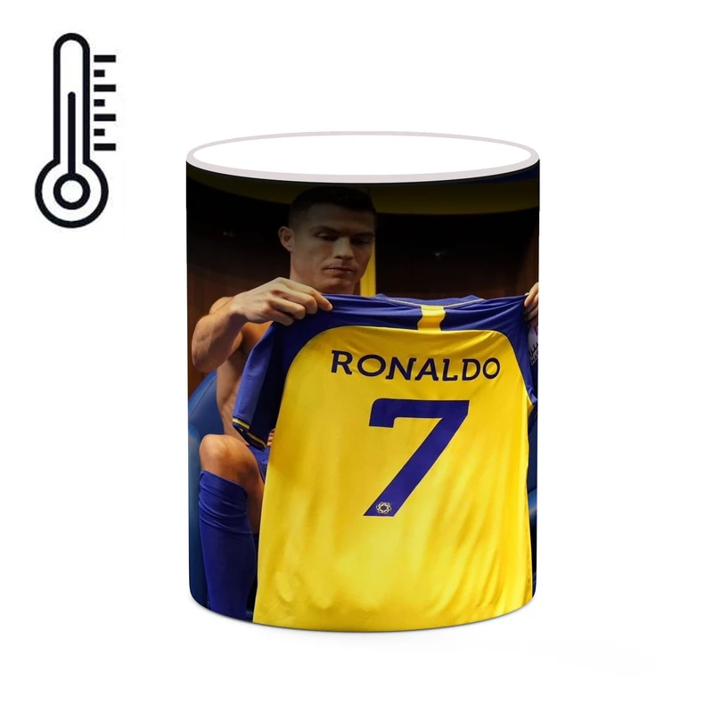 ماگ حرارتی کاکتی طرح Ronaldo رونالدو مدل mgh43103