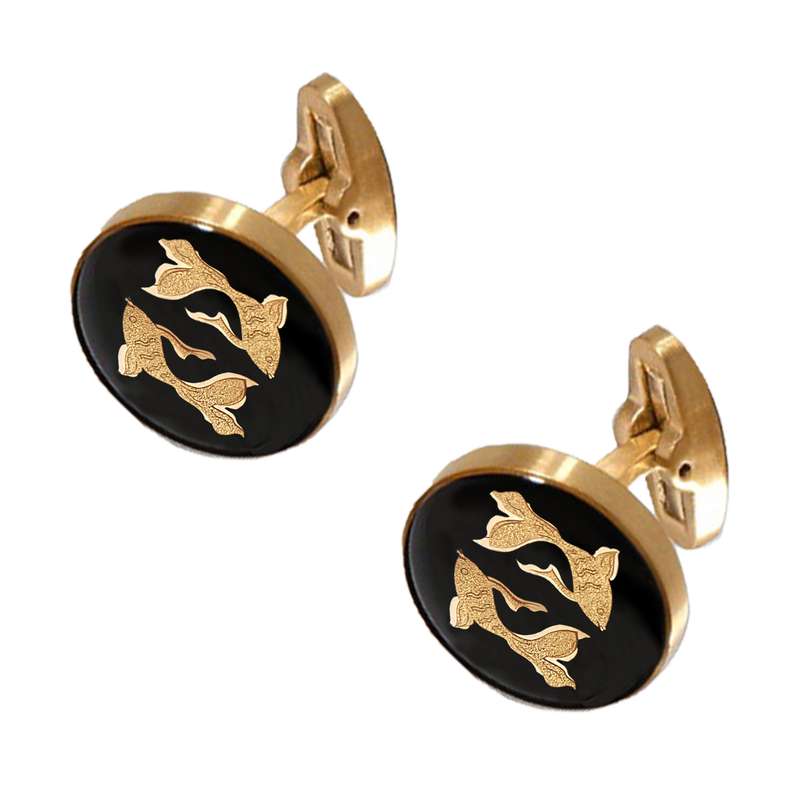 دکمه سردست مردانه دانژه مدل ماه اسفند کد ZRNG0400012