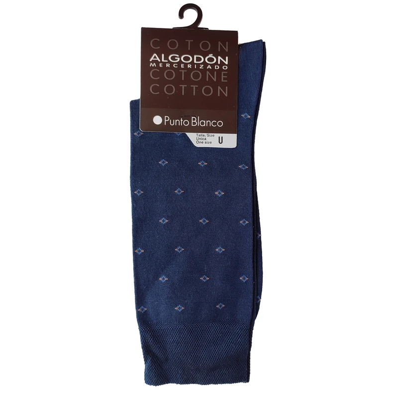 جوراب مردانه پونتو بلانکو مدل کتان مرسرایزد 100-10-74710
