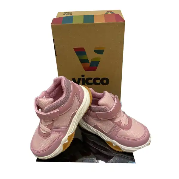 کفش بسکتبال دخترانه ویکو مدل نیم ساق رنگ صورتی