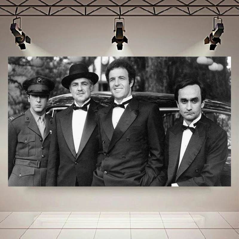 پوستر پارچه ای طرح پدرخوانده مدل کاراکترها کد AR19320