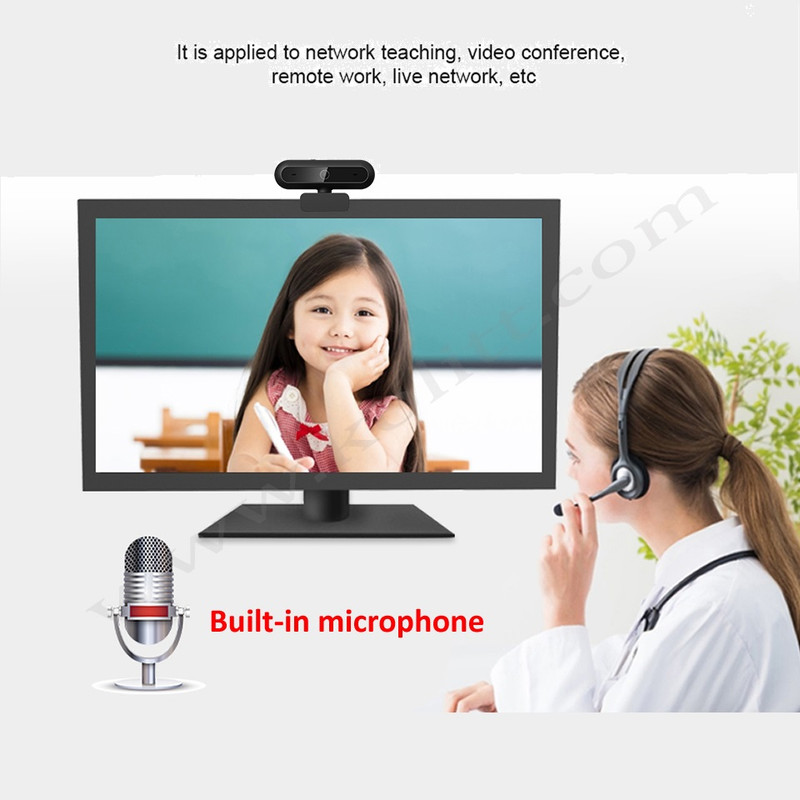 وب کم مدل  2k Dual Omnidirectional Mic Autofocus