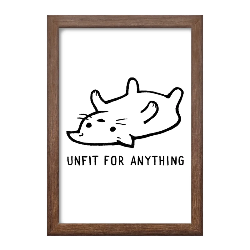 تابلو خندالو طرح گربه ناراحت کد 29324