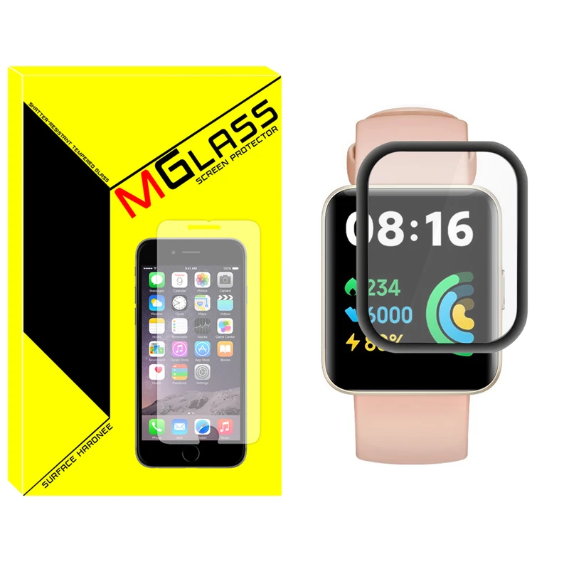 محافظ صفحه نمایش نانو ام‌گلس مدل Pmma-MG مناسب برای ساعت هوشمند شیائومی Redmi Watch 2