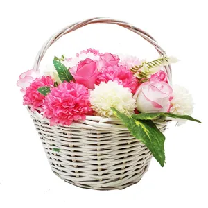سبد گل مصنوعی مدل گل رز و داوودی