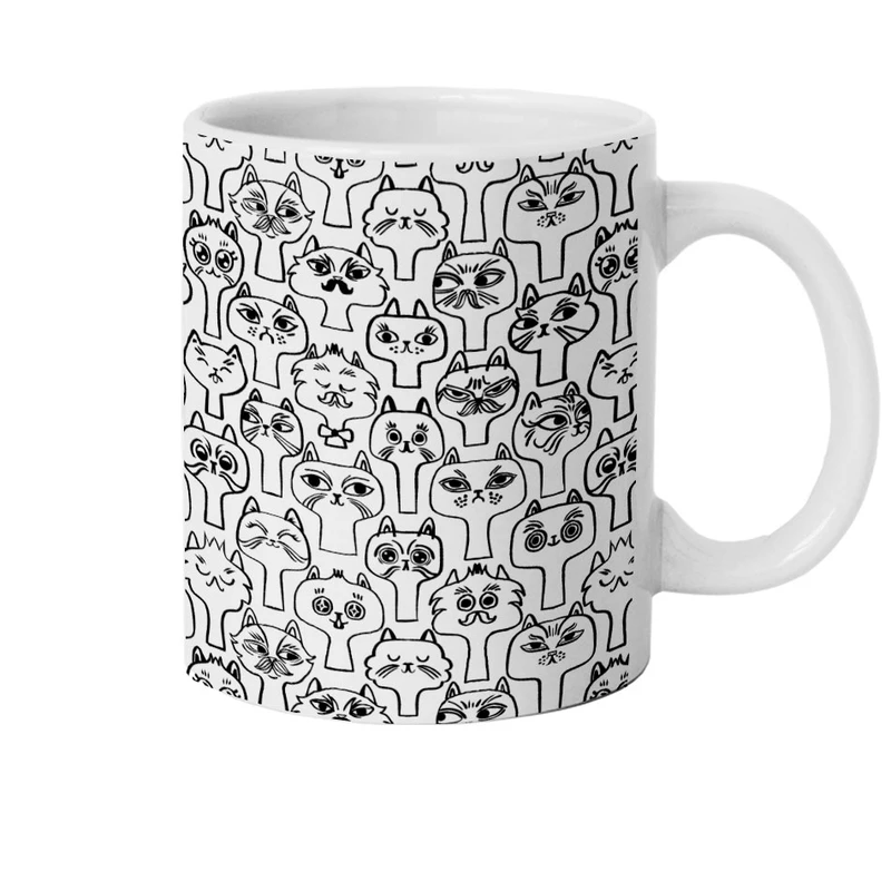 ماگ هومرو طرح گربه فانتزی مدل M634