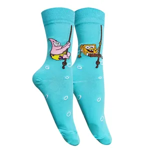 جوراب ساق بلند مردانه تن پوش هنگامه مدل باب اسفنجی و پاتریک تا به تا 