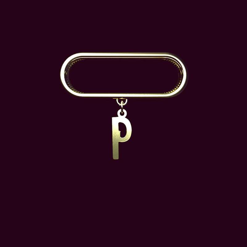 آویز ساعت طلا 18 عیار زنانه مدوپد مدل حرف P کد SL1-1448