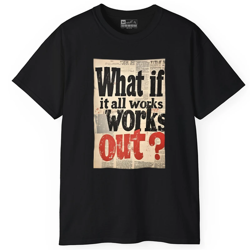 تی شرت آستین کوتاه مردانه پاد آفرین مدل انگیزشی کد PT273