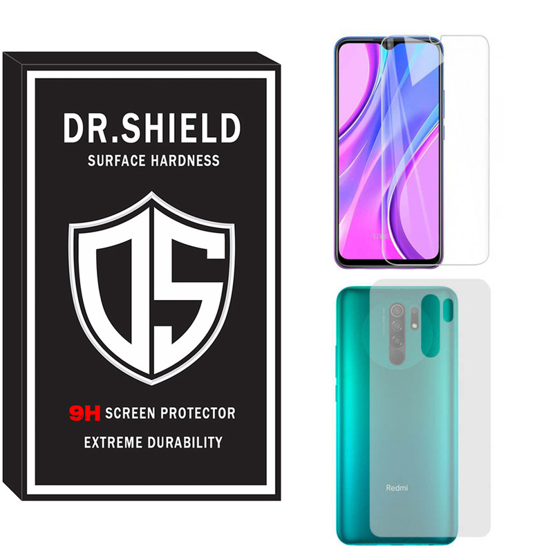 محافظ صفحه نمایش دکتر شیلد مدل TSPDR-06 مناسب برای گوشی موبایل شیائومی Redmi 9 به همراه محافظ پشت گوشی