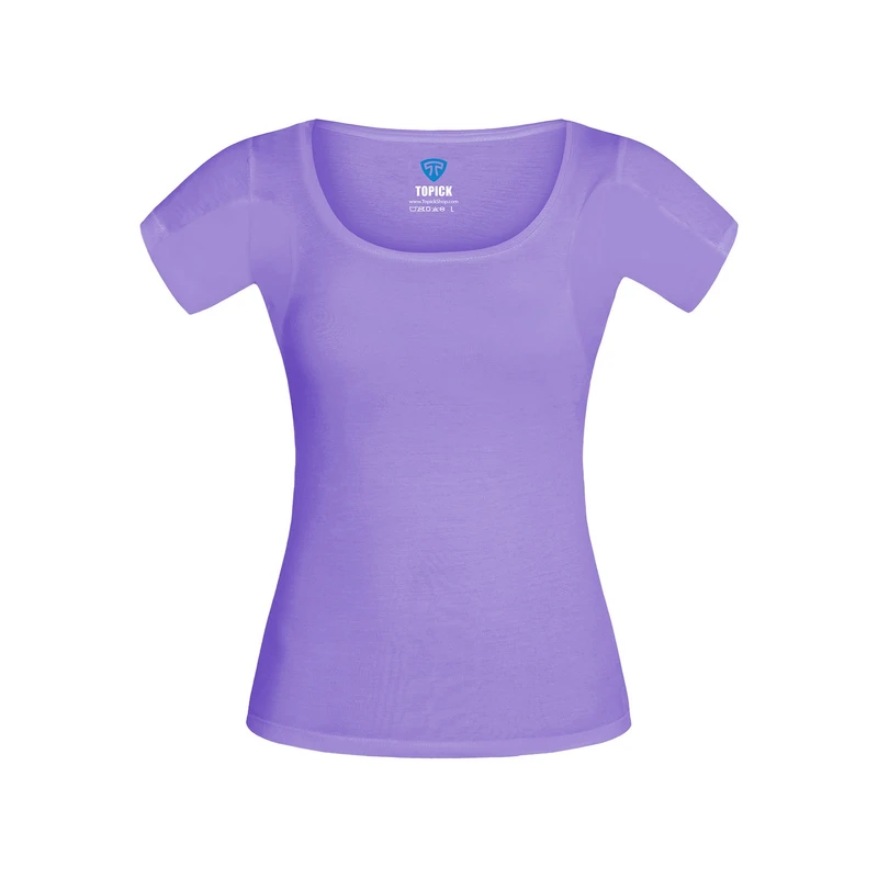 تی شرت آستین کوتاه زنانه تاپیک مدل ضد تعریق مودال