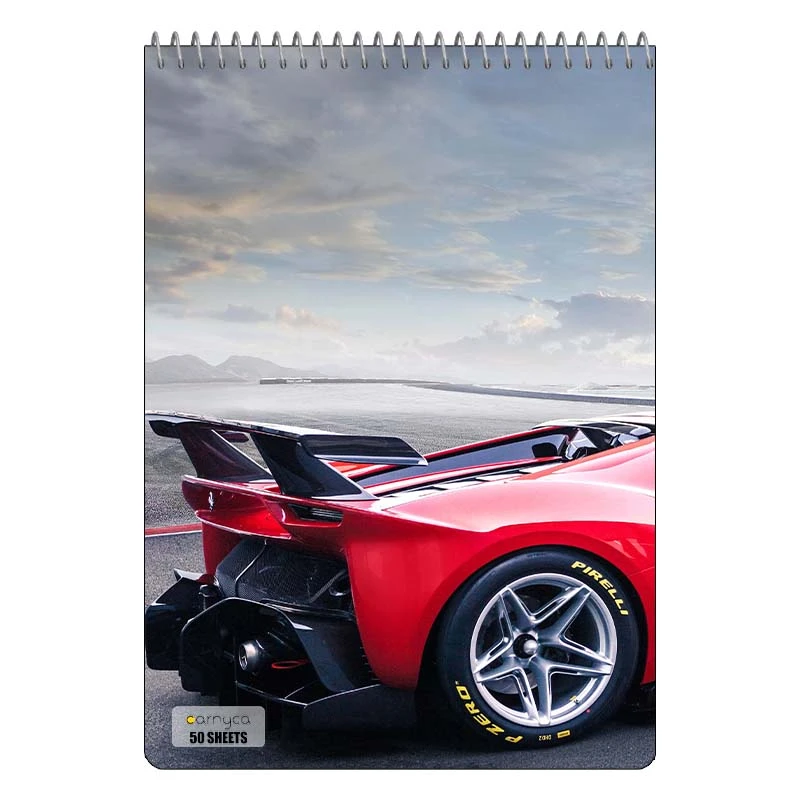 دفتر نقاشی 50 برگ سیمی کارنیکا طرح فراری Ferrari کد 64884