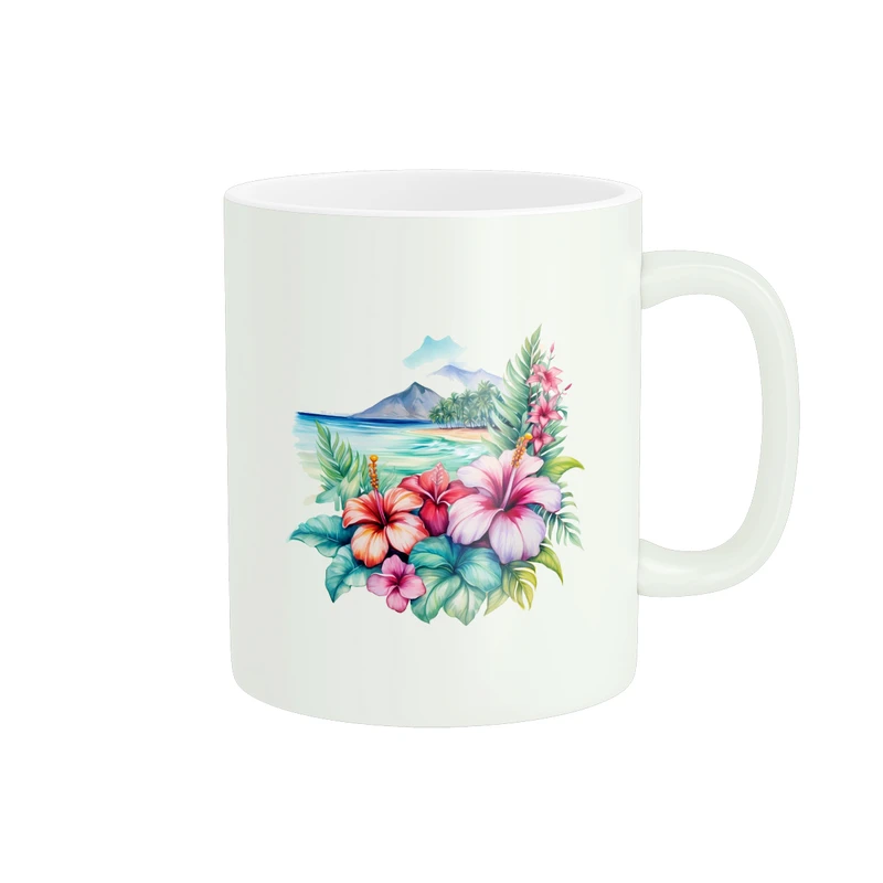 ماگ پاد آفرین طرح گل کد 1015