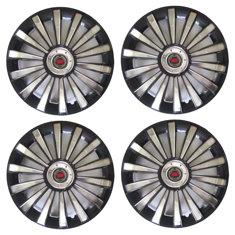 قالپاق خودرو طرح استیل تاجیک کد ks122 سایز 13 مجموعه 4 عددی
