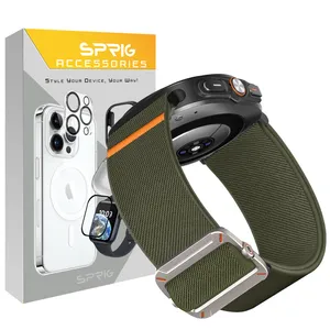 Sprig band model Fabric Elastic W8 suitable for Samsung Galaxy Watch 8 40mm / 8 44mm / 8 Classic 46mm smartwatch