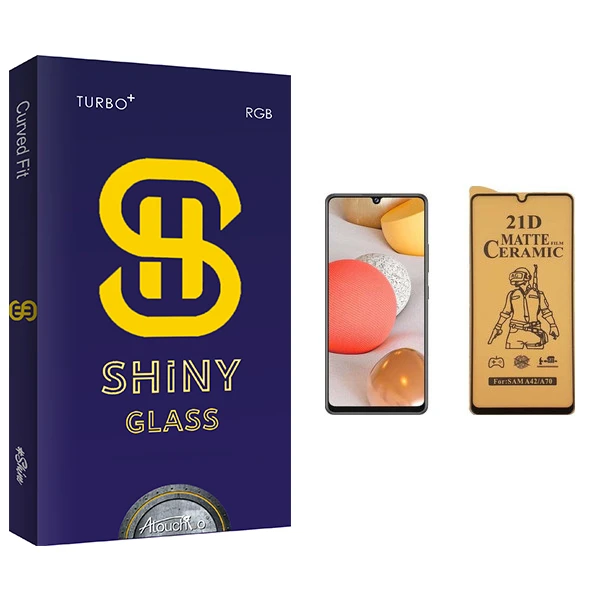 محافظ صفحه نمایش سرامیکی آتوچبو مدل Shiny Glass مناسب برای گوشی موبایل سامسونگ Galaxy A42