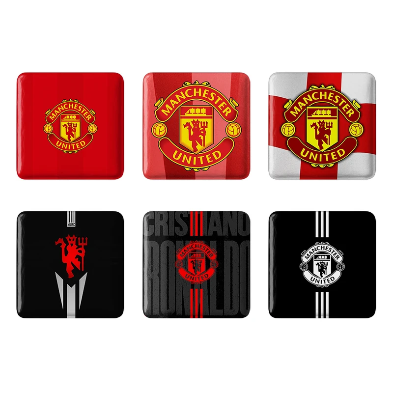 مگنت خندالو طرح باشگاه منچستر یونایتد Manchester United کد 1710B مجموعه 6 عددی