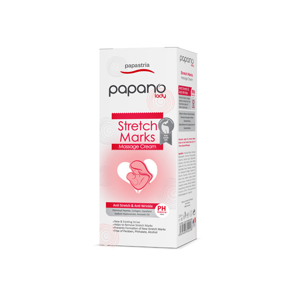 کرم رفع ترک بدن پاپانو مدل papastria حجم 200 میلی لیتر