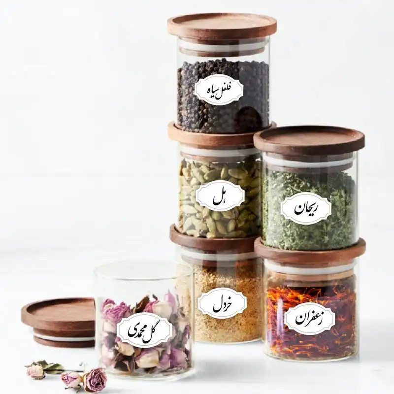 برچسب مدل ادویه جات کد 01