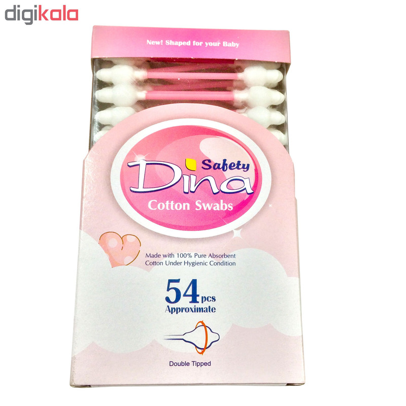 گوش پاک کن دینا مدل H2 بسته 54 عددی صورتی