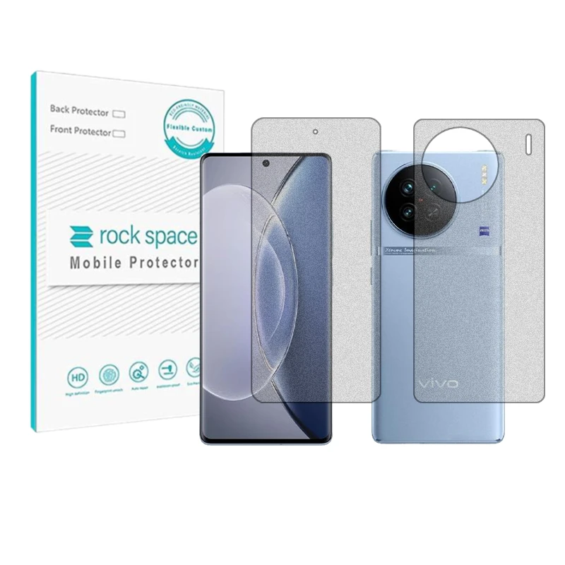 محافظ صفحه نمایش مات راک اسپیس مدل HyMTT مناسب برای گوشی موبایل ویوو X90 به همراه محافظ پشت گوشی