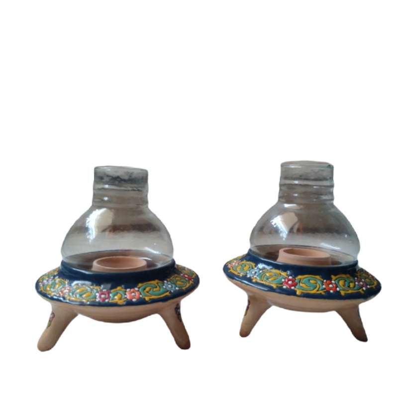 جاشمعی میناکاری مدل سه پایه کد4911 بسته دو عددی