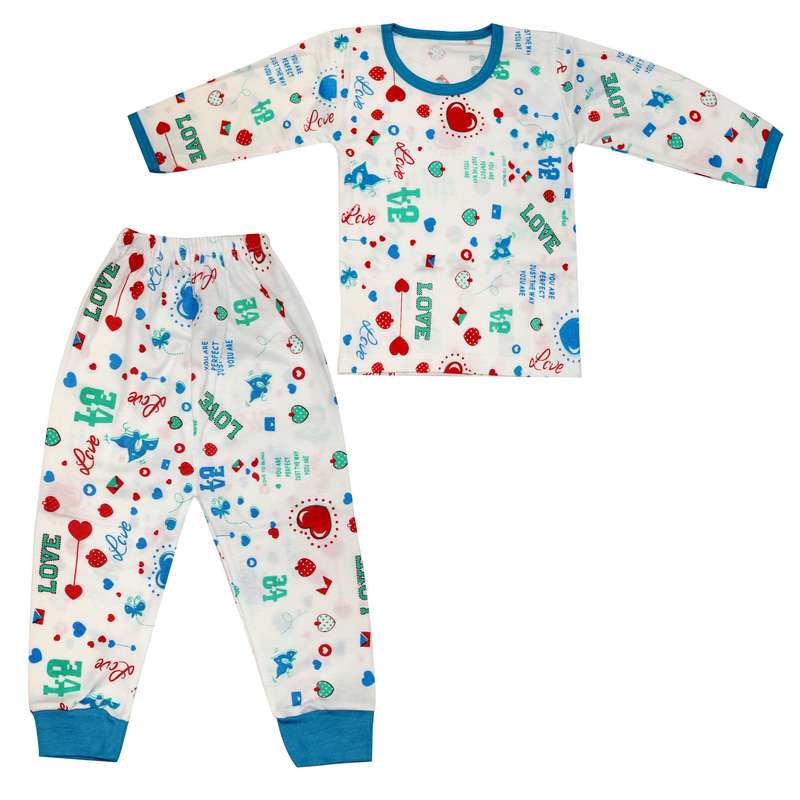 ست تی شرت و شلوار نوزادی مدل LV-AB