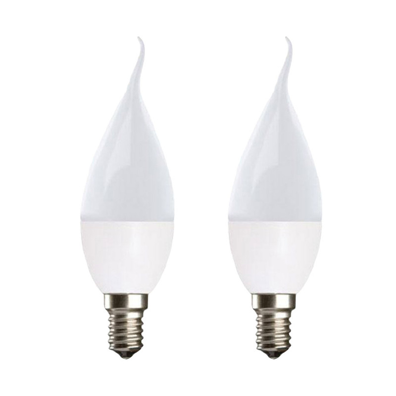 لامپ ال ای دی 7 وات مدل C37W پایه E14 بسته 2 عددی