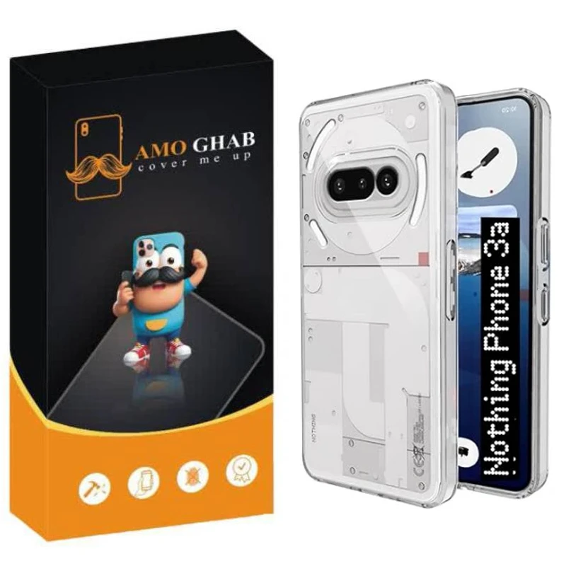 کاور عمو قاب مدل Crystal مناسب برای گوشی موبایل ناتینگ فون 3a