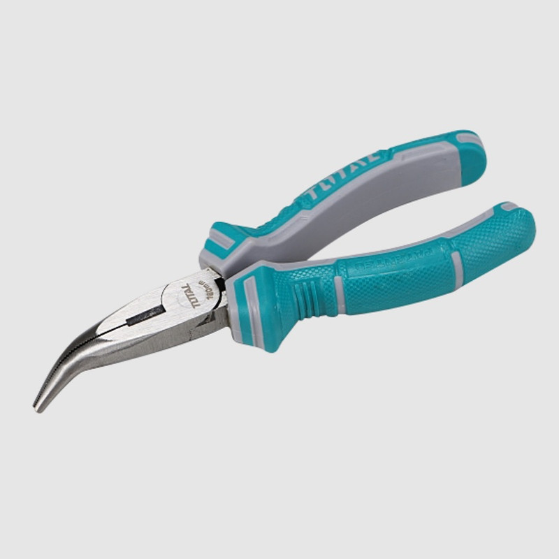 انبر دم باریک سر کج توتال مدل THT1466P سایز 6 اینچ