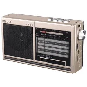 رادیو اسپیکر FM، AM، SW، SW2 کی برود مدل KTF-2211NEW دارای پورت USB