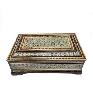 جعبه کارد و چنگال خاتم کاری مدل کلبه ای