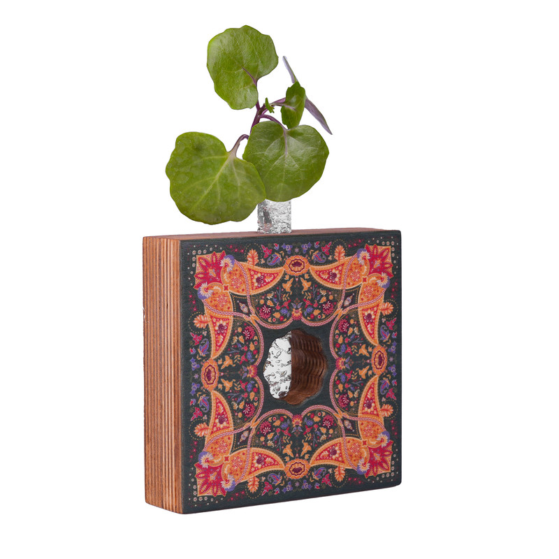 گلدان دکوری راکورد مدل P-127 طرح ترمه