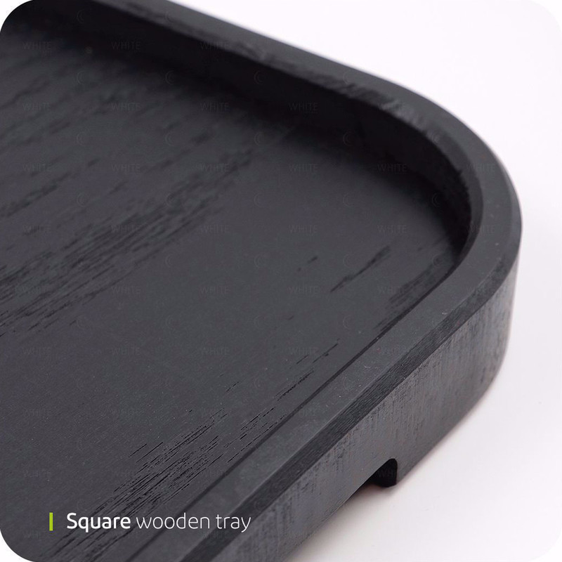 سینی وایت پلیت مدل WOODENABBA کد 6266