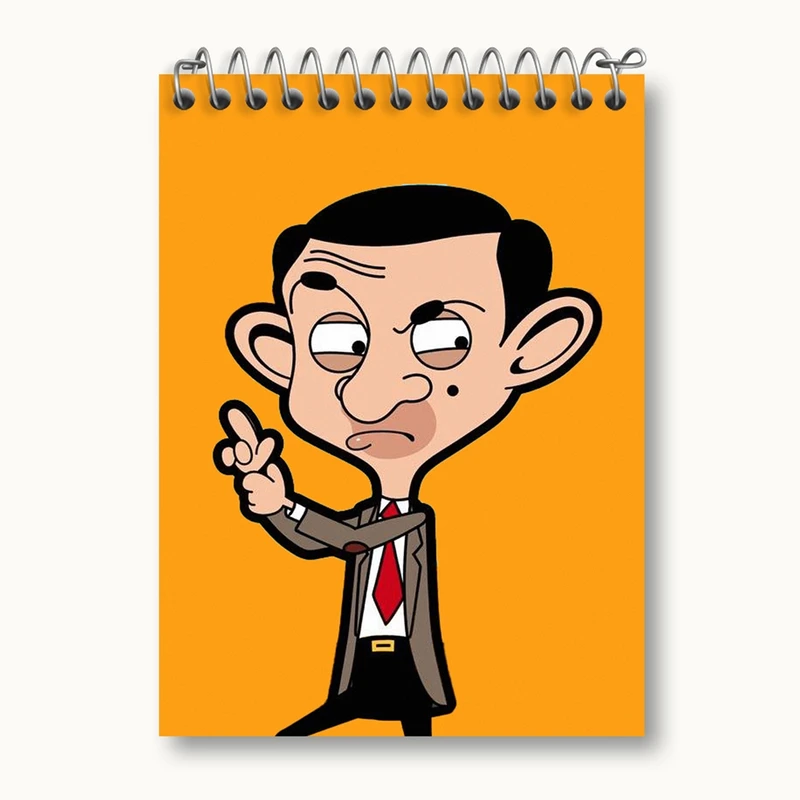 دفتر یادداشت 50 برگ خندالو مدل مستر بین Mr Bean کد 10658